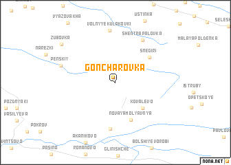 map of Goncharovka