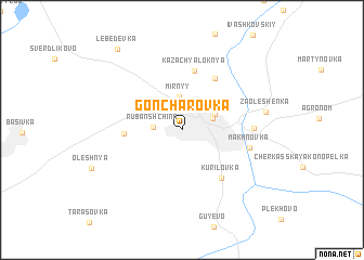 map of Goncharovka