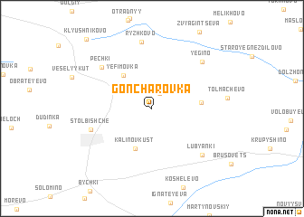 map of Goncharovka