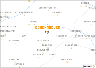 map of Goncharovka