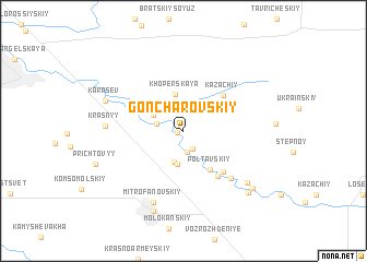 map of (( Goncharovskiy ))