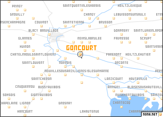 map of Goncourt