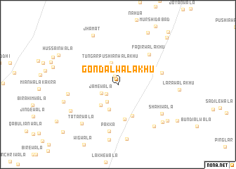 map of Gondalwāla Khu