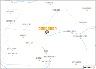 map of Gondamān