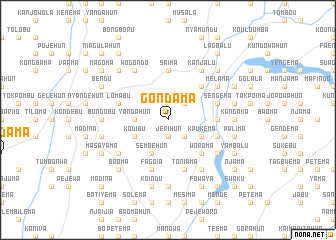 map of Gondama