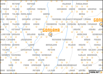 map of Gondama