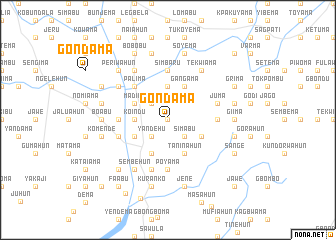 map of Gondama