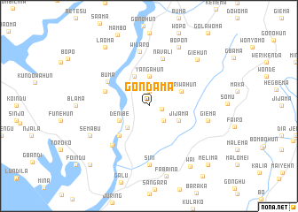 map of Gondama