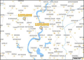 map of Gondama