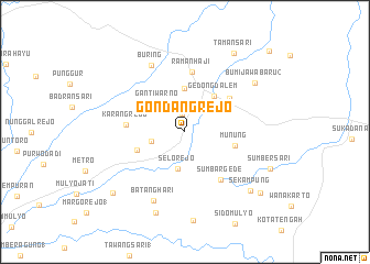 map of Gondangrejo