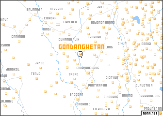 map of Gondang Wetan