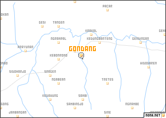 map of Gondang