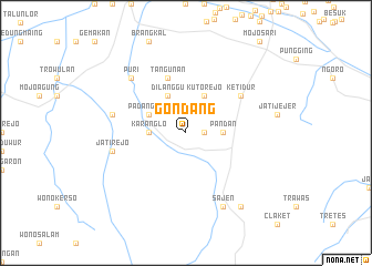 map of Gondang