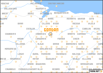 map of Gondán