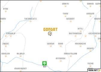 map of Gondat