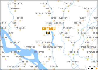 map of Gondaw