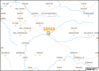 map of Gonda