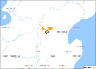 map of Gonda