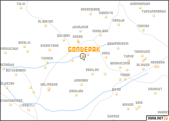 map of Gond-e Pāk