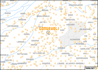 map of Gondewāli