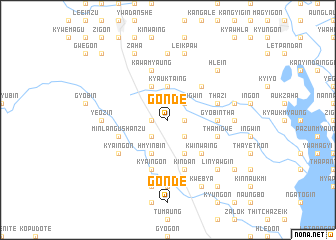 map of Gonde