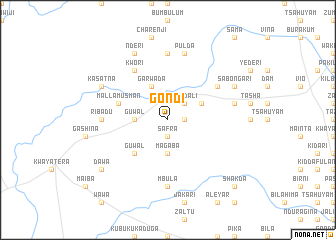 map of Gondi