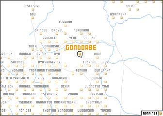 map of Gondo Abe