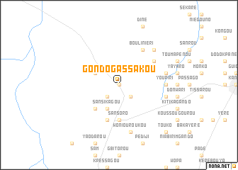 map of Gondo Gassakou