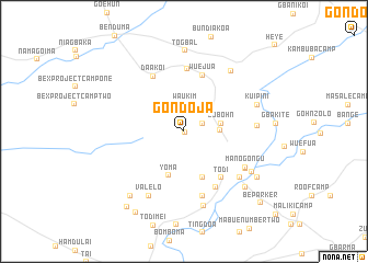 map of Gondoja