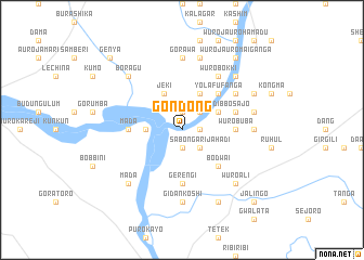 map of Gondong