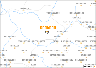 map of Gondono