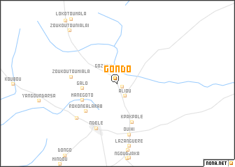 map of Gondo