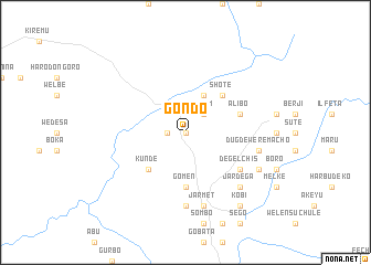 map of Gondo