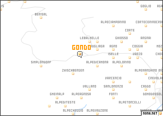 map of Gondo