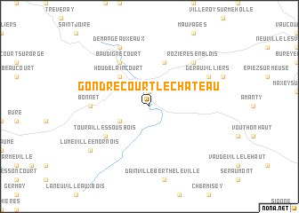 map of Gondrecourt-le-Château