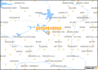 map of Gondrexange