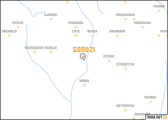 map of Gondzi