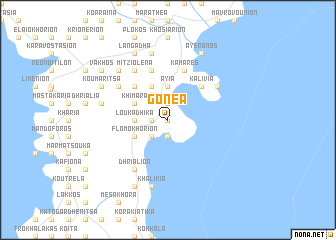 map of Gonéa