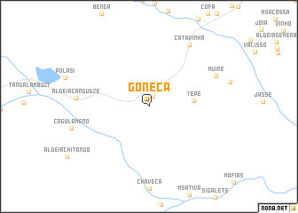 map of Goneca