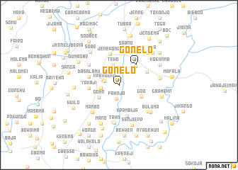 map of Gonelo