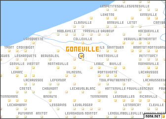 map of Goneville