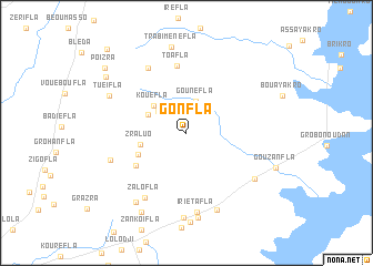 map of Gonfla