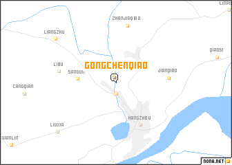 map of Gongchenqiao