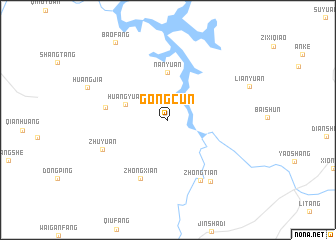 map of Gongcun