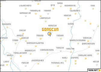 map of Gongcun