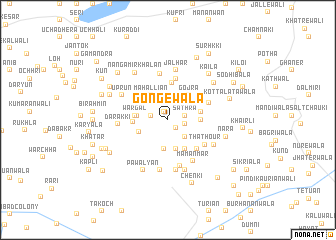 map of Gongewāla