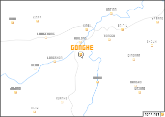 map of Gonghe