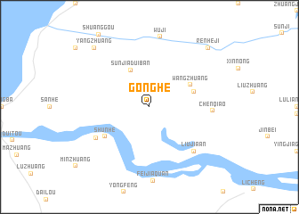 map of Gonghe