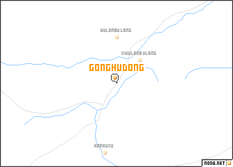 map of Gonghudong