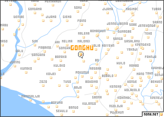 map of Gonghu